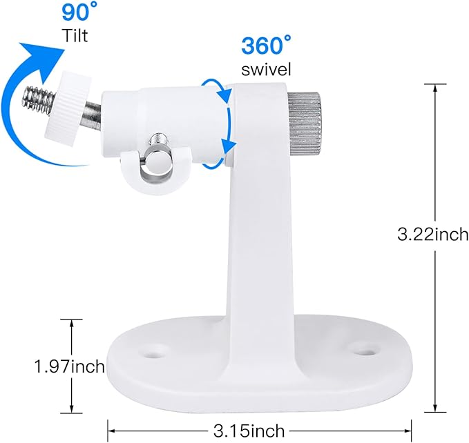 Adhesive Security Camera Mount for eufy Indoor Cam E30/C210/C220/E220, Adjustable No Drilling Mounting Bracket for eufy Pet/Dog/Baby Camera