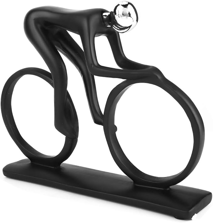 Abstract Sculpture, Home Decor Statues Abstract Art Statue Resin Bike Figurine Decorative Objects Home Decor Modern Living Room Office Shelf Table