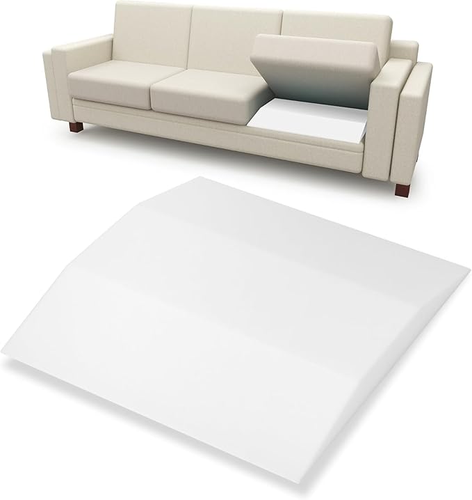 AK TRADING CO. Furniture Seat Support - High-Density (1.8 Density 44-ILD) - White Foam Couch Sofa Cushion Support Cushion Sag Repair Replacement for Sofa Couch Loveseat Chair (24" x 24" (1pack))
