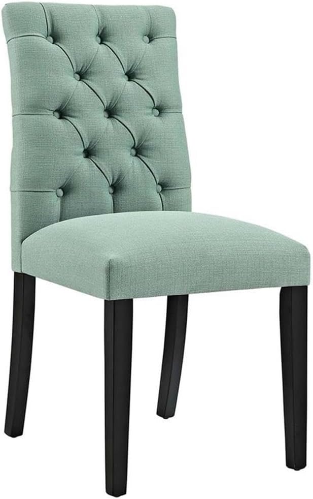 Modway Duchess Fabric Set of 2, Two Dining Chairs, Laguna