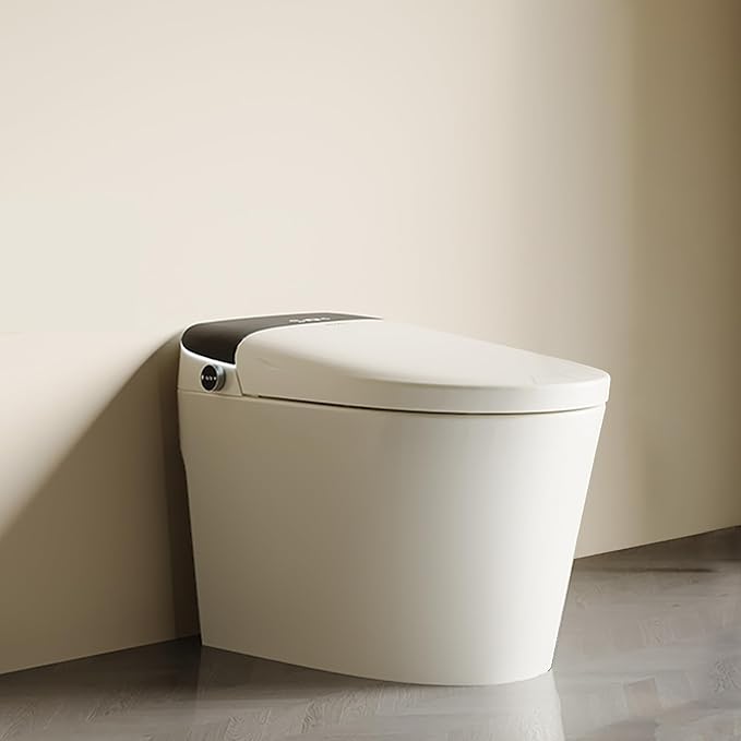 Smart Toilet, Dual Bidet Seats for Adults & Kids with Child Mode, Built-In Tank, Auto Open/Close Lid, Foot Sensor Flush, Heated Seat, Warm Air Dryer, Elongated One-Piece (ZY695A Family)