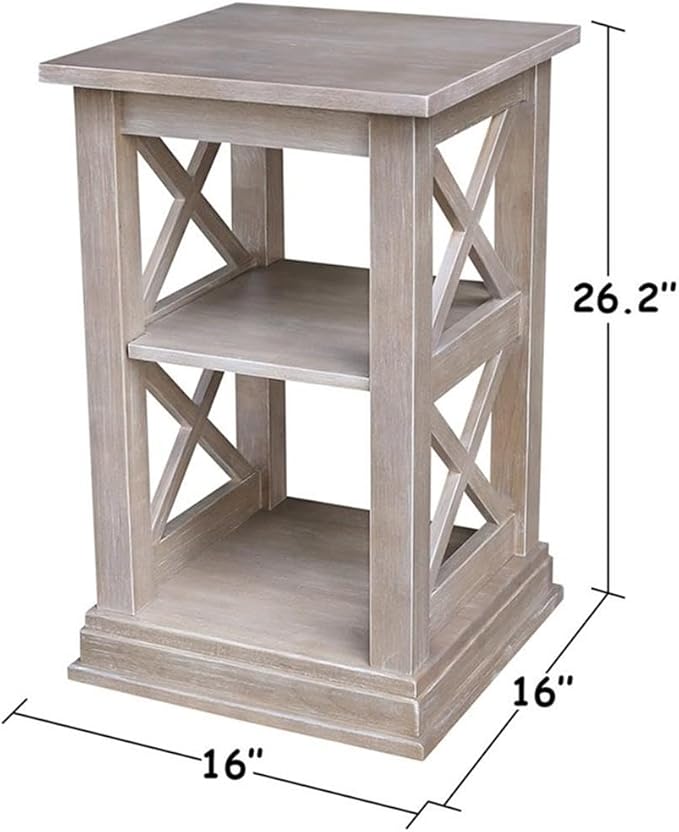International Concepts Accent Table, Washed Gray Taupe
