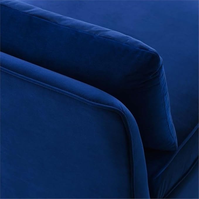 Modway Ardent Modern Performance Velvet Armless Chair in Navy/Gold