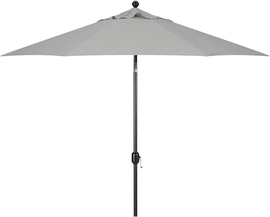 Galtech 9-Foot (Model 737) Deluxe Auto-Tilt Umbrella with Black Frame and Sunbrella Fabric: Granite (Includes Extended Frame Warrantee)