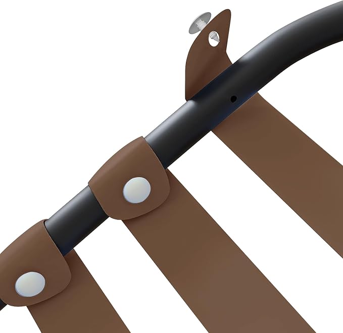 Vinyl Straps for Patio Chair Repair Kit 2'' Wide 50 Ft Long Replacement Straps + 50 Free Rivets for Outdoor Lawn Furniture Chaise Lounge Repair (Brown)