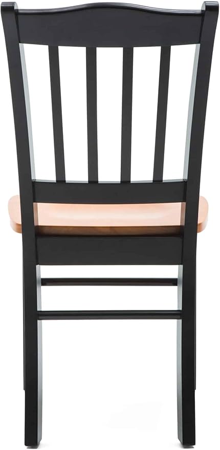Boraam Shaker Dining Room Side Chairs, Set of 2 - Black/Oak