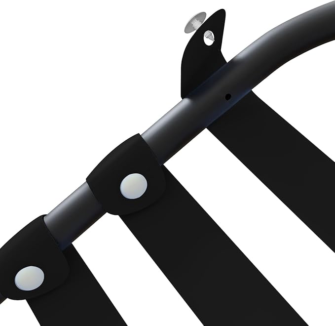 Vinyl Straps for Patio Chair Repair Kit 2'' Wide 50 Ft Long Replacement Straps + 50 Free Rivets for Outdoor Lawn Furniture Chaise Lounge Repair (Black)