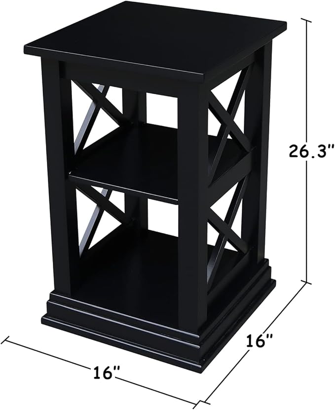 International Concepts Hampton Accent Table with Shelves