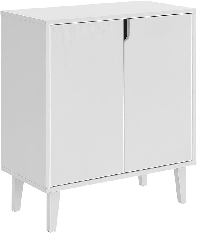 Panana White Coffee Bar Cabinet, Farmhouse Kitchen Sideboard Buffet Storage Cabinet White Accent Sideboard Buffet Cabinet for Kitchen, Dining Room, Living Room, Hallway