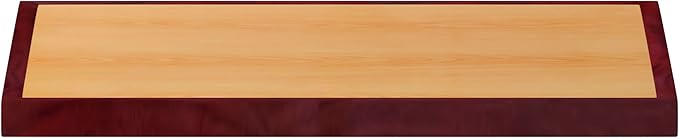 Flash Furniture 36'' Square 2-Tone High-Gloss Cherry / Mahogany Resin Table Top with 2'' Thick Drop-Lip