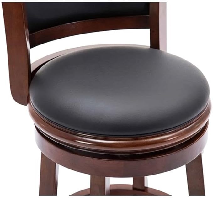 Boraam Augusta Counter Height Stool, Black/Cherry
