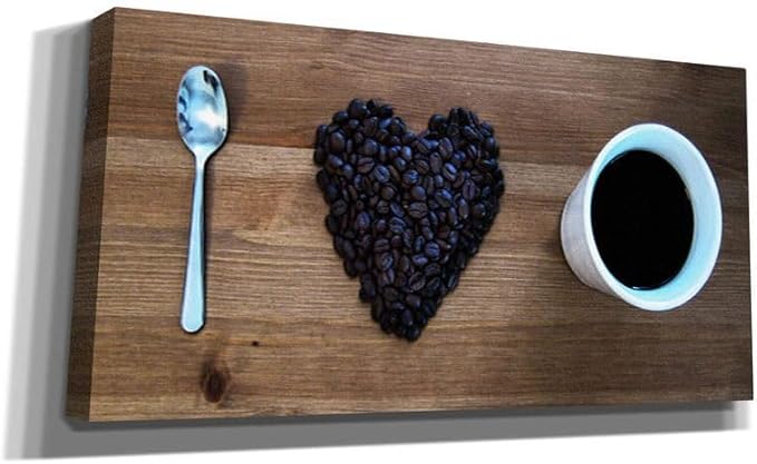 Cortesi Home 'I Love Coffee' by Nicklas Gustafsson, Canvas Wall Art, 12"x24"