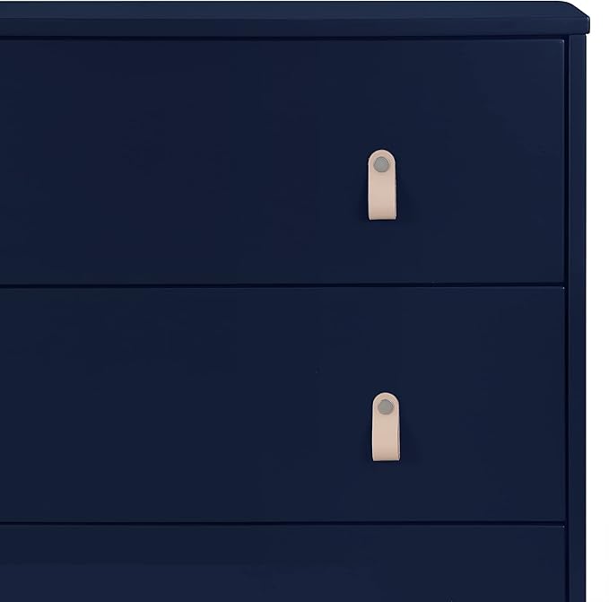 GAP babyGap Legacy 3 Drawer Dresser with Leather Pulls, Navy/Natural