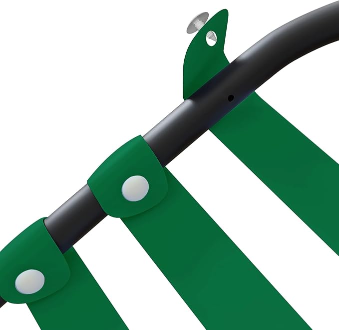 Vinyl Straps for Patio Chair Repair Kit 2'' Wide 50 Ft Long Replacement Straps + 50 Free Rivets for Outdoor Lawn Furniture Chaise Lounge Repair (Dark Green)