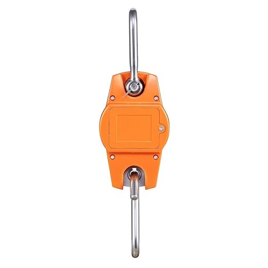Klau Digital Hanging Scale High Precision Sensor 300 kg / 600 lb OCS-L Heavy Duty Industrial Crane Scales Smart Hoist Orange for Home Indoor Farm Factory Hunting Outdoor