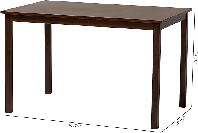 Baxton Studio Andrew Modern Dining Table