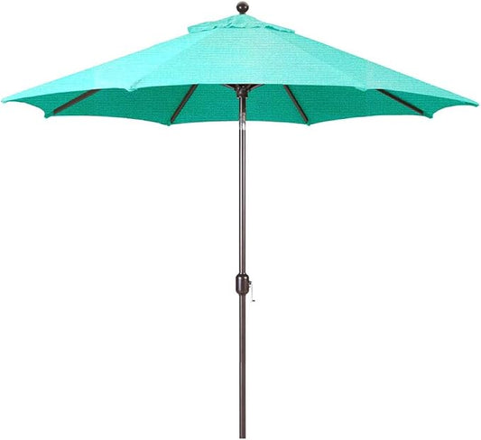 Galtech 9-Foot (Model 737) Deluxe Auto-Tilt Umbrella with Antique Bronze Frame and Sunbrella Fabric Aruba (Includes Extended Frame Warrantee)