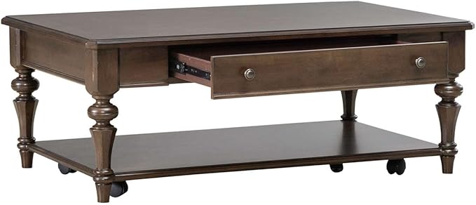 Liberty Furniture Arden Road Living Room Rectangular Cocktail Table - Satin Cherry