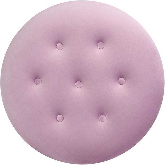 Jennifer Taylor Home Yolanda 24" Round Upholstered Accent Ottoman