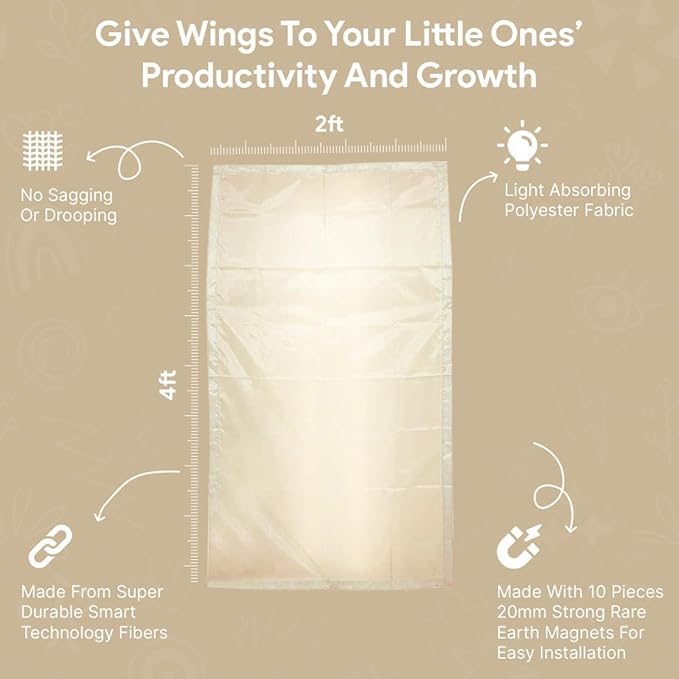 Fluorescent Light Covers for Ceiling Lights - Flicker & Glare Reducing Filters for Ceiling Lights - Overhead Light Covers - Light Filters for Classroom and Office - 48" x 24", Warm Yellow 8 Pack