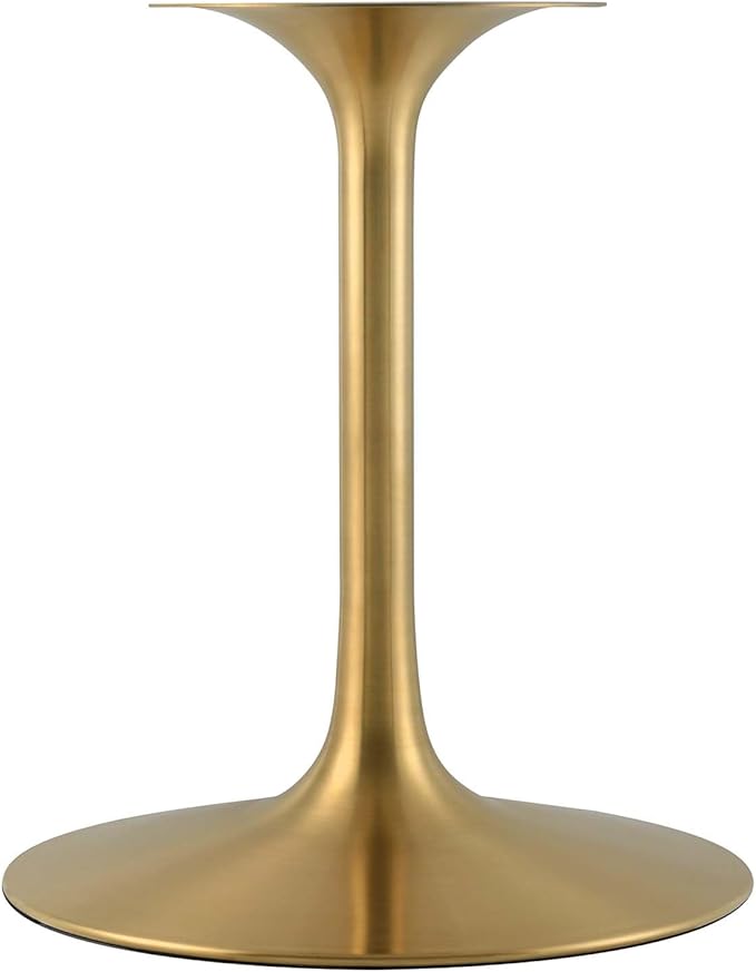 Modway Lippa Dining Table, 60", Gold Natural