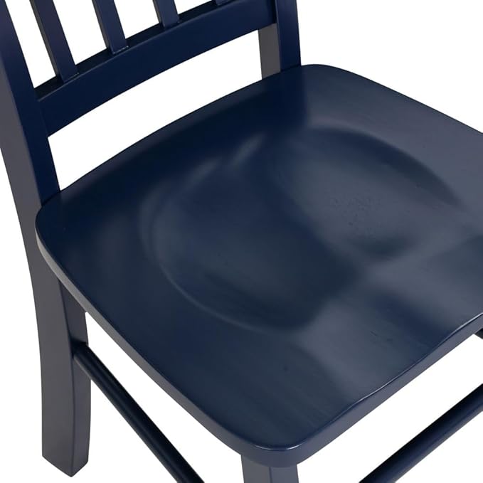 Boraam Shaker Dining Room Side Chairs, Set of 2 – Navy Blue Finish