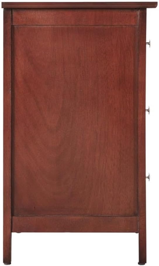 Glory Furniture Daniel 3 Drawer Nightstand in Cherry
