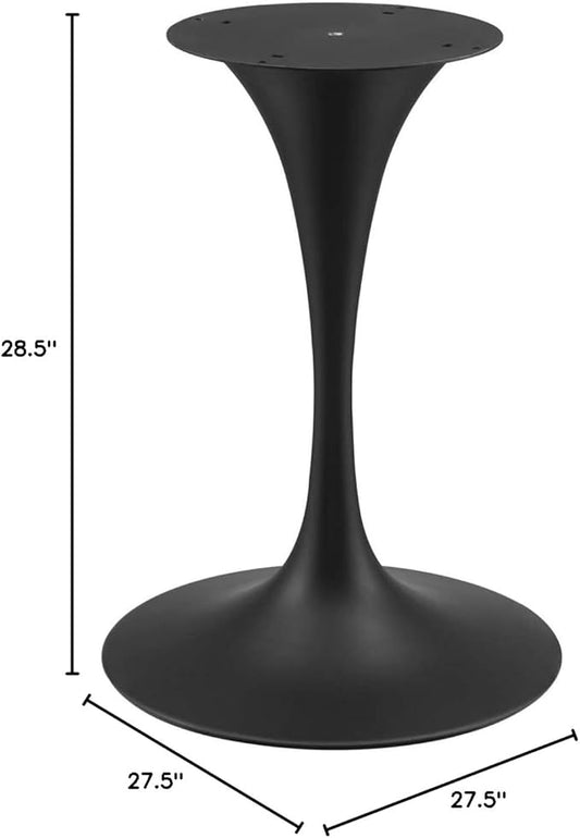 Modway Lippa Dining Table, 28", Black Black