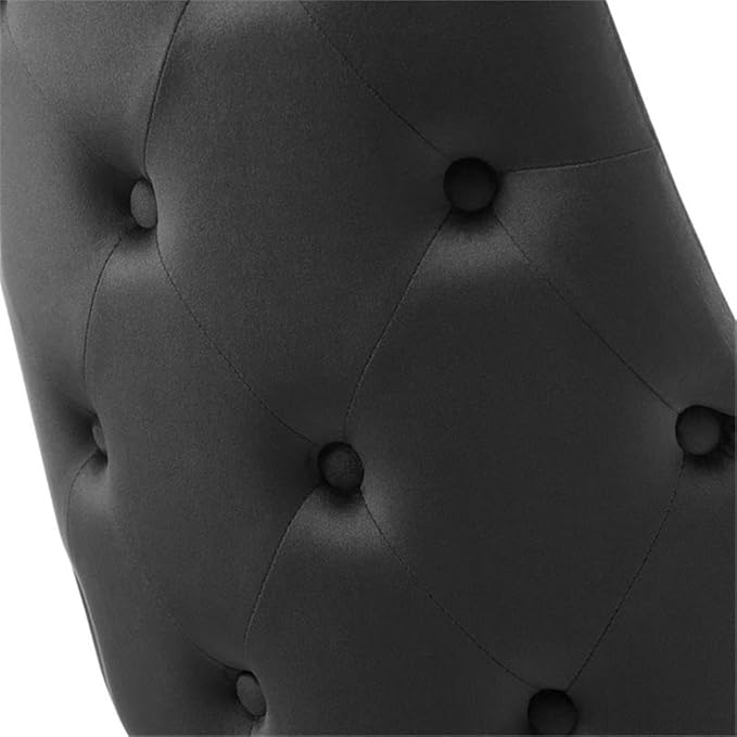 Modway Adorn Tufted Performance Velvet Dining Side Chair, Black 25D x 22W x 34H Inch