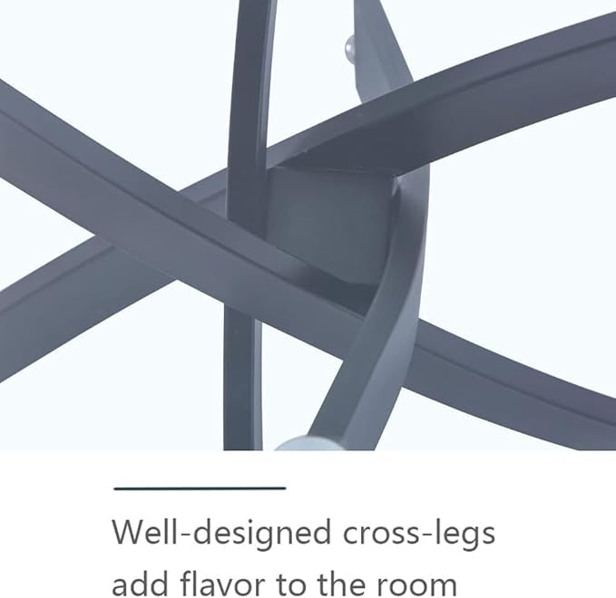 Tempered Glass Dining Table with Black Metal Legs, 47in Modern Rectangular Kitchen Table for Kitchen Dining Room Home Office (47.24 * 27.55, Black)
