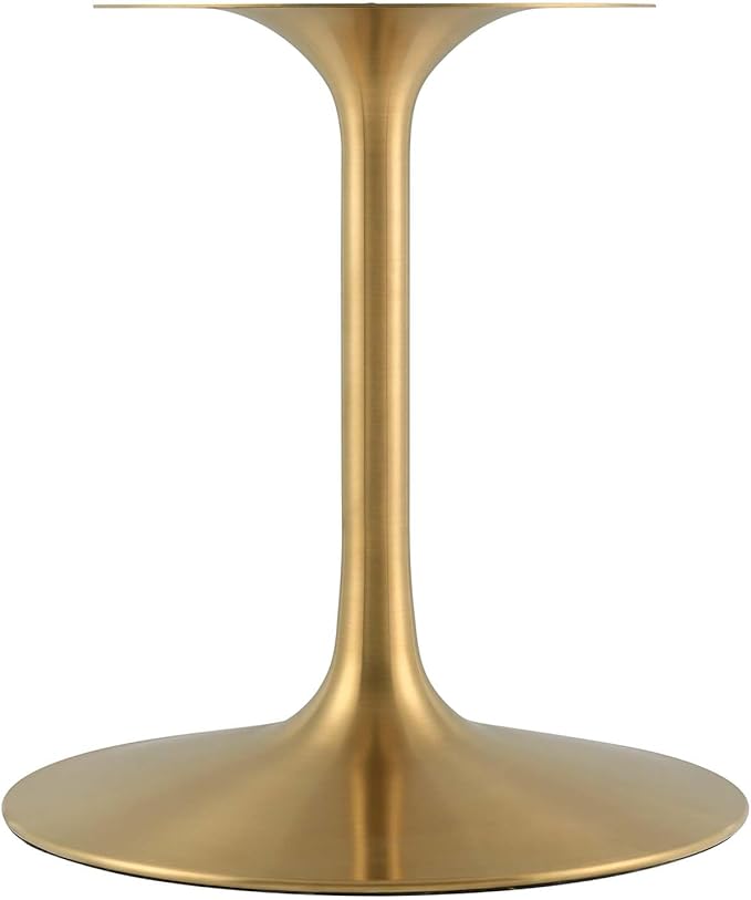 Modway Lippa Dining Table, 78", Gold Cherry Walnut