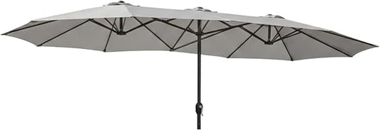 Garden Winds Reinforced RipLock 350 Replacement Canopy Top Cover Compatible with The Phi Villa, Aecojoy, PatioFestival, AbcCanopy, Kozyard 15' Triple Tier Umbrella Models - A701007300, Pf18259, UB02, KZUM15NAV - Slate Gray