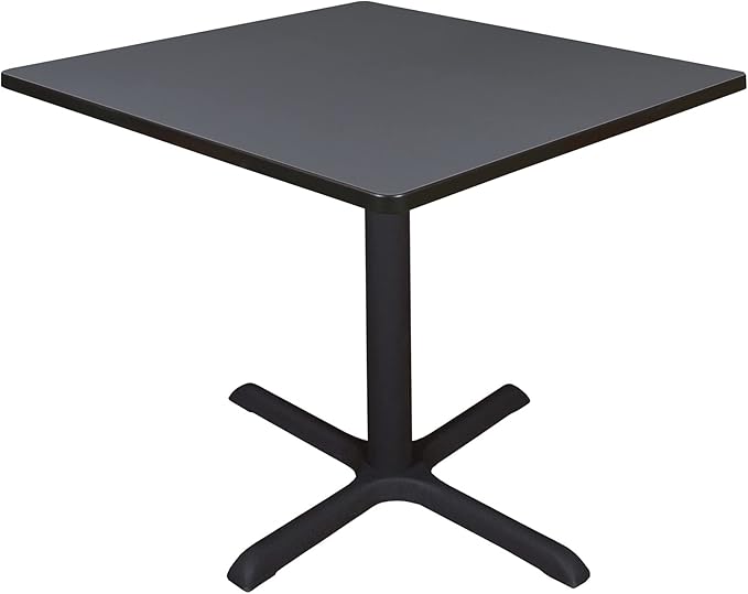 Cain 42" Square Breakroom Table- Grey