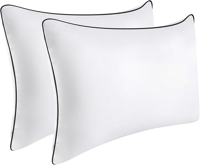 Opposy Bed Pillows for Sleeping 2Pack Medium Firm, King Size Set of 2, Cooling Pillows Hotel Quality with Premium Soft Down Alternative Fill for Back, Stomach or Side Sleepers（Pack of 2）