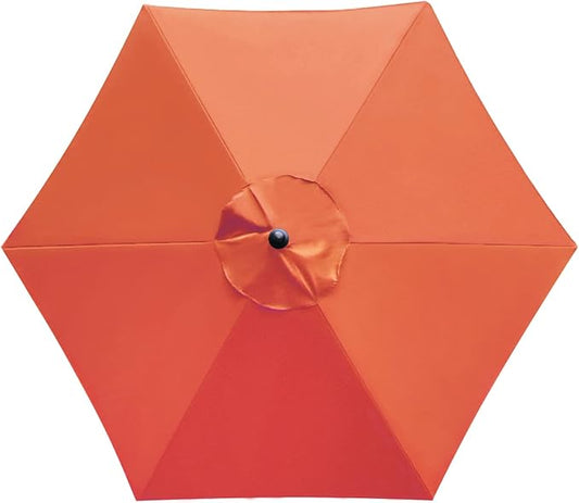Sunnyglade 7.5ft Patio Umbrella Replacement Canopy Market Umbrella Top Outdoor Umbrella Canopy with 6 Ribs