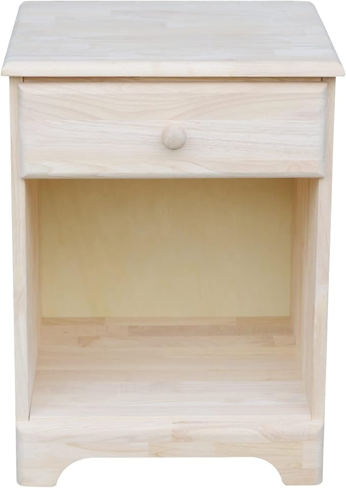 IC INTERNATIONAL CONCEPTS Nightstand Unfinished