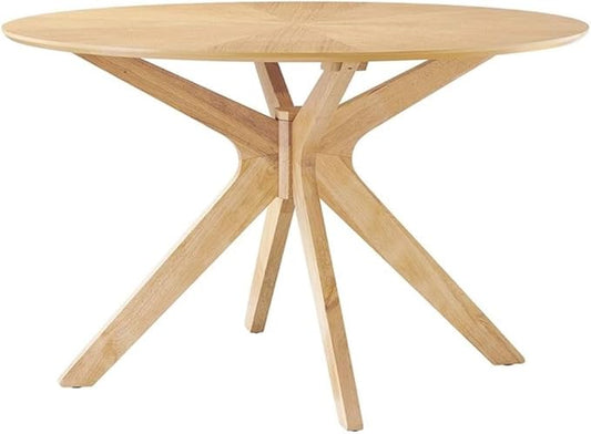 Modway EEI-3847-OAK Crossroads 47" Round Wood Dining Table, Oak