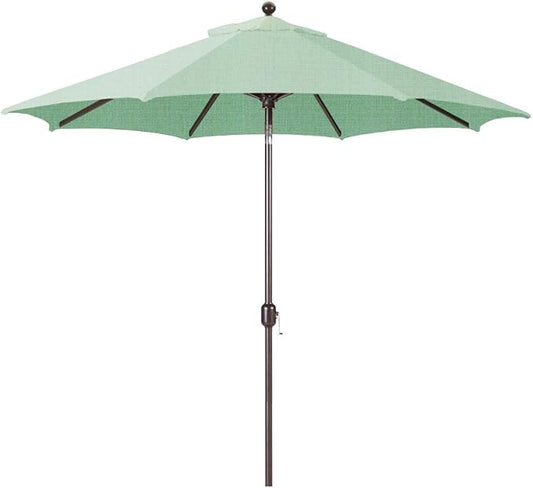 Galtech Deluxe Auto Tilt Market Umbrella, 9ft - Outdoor Patio, Deck, Pool, Backyard Stand Alone Umbrella - Octagon, Heavy Duty w/Bronze Frame & Sunbrella Fabric (Spa)