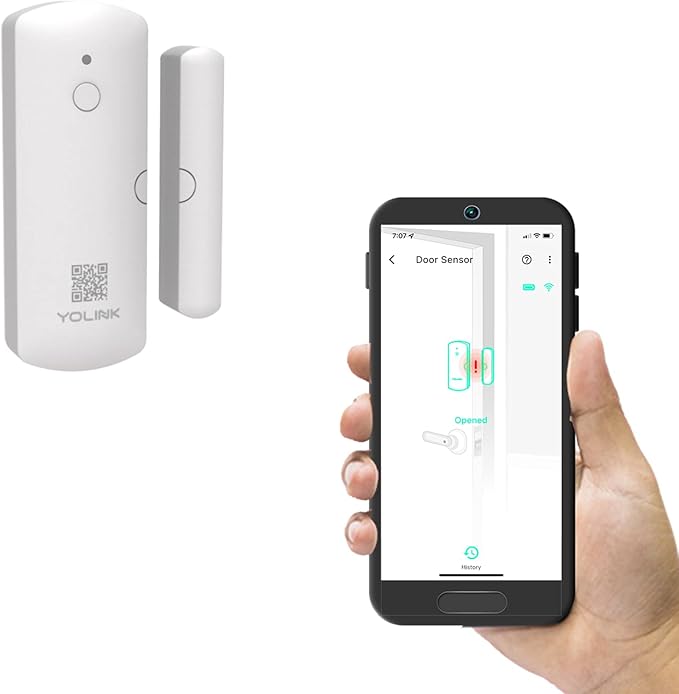 YoLink LoRa Smart Door & Window Sensor: Up to 1/4 Mile Open-Air Range, Door Left-Open Reminders, up to 5 Year Battery Life, Alexa, IFTTT, Home Assistant