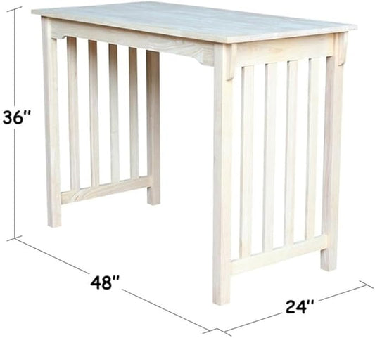 International Concepts T-2448 Counter Height Mission Table, 24" x 48"