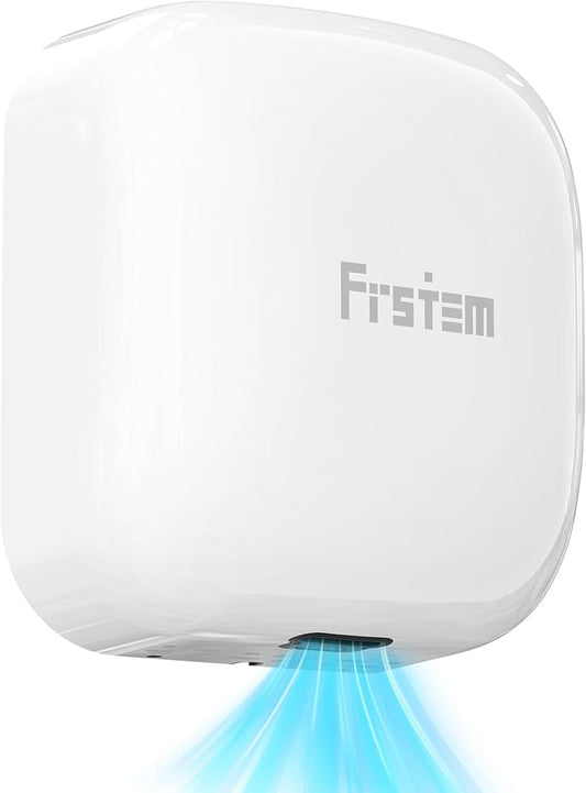 1800W Commercial Hand Dryers, Automatic High Speed Hand Dryer Machine with Auto-Infrared Sensor&Smart Temp Control, Compact Hand Dryer for Home, Bathrooms, Restaurants, Hotels, White