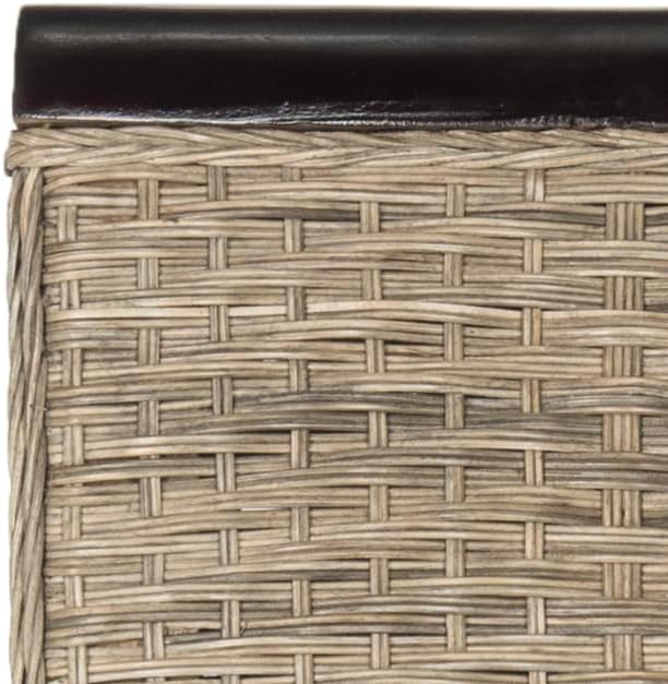 SAFAVIEH Home Collection - Ilya Grey Wicker Tall Back Dining Chair Set of 2 (SEA8017A-SET2)