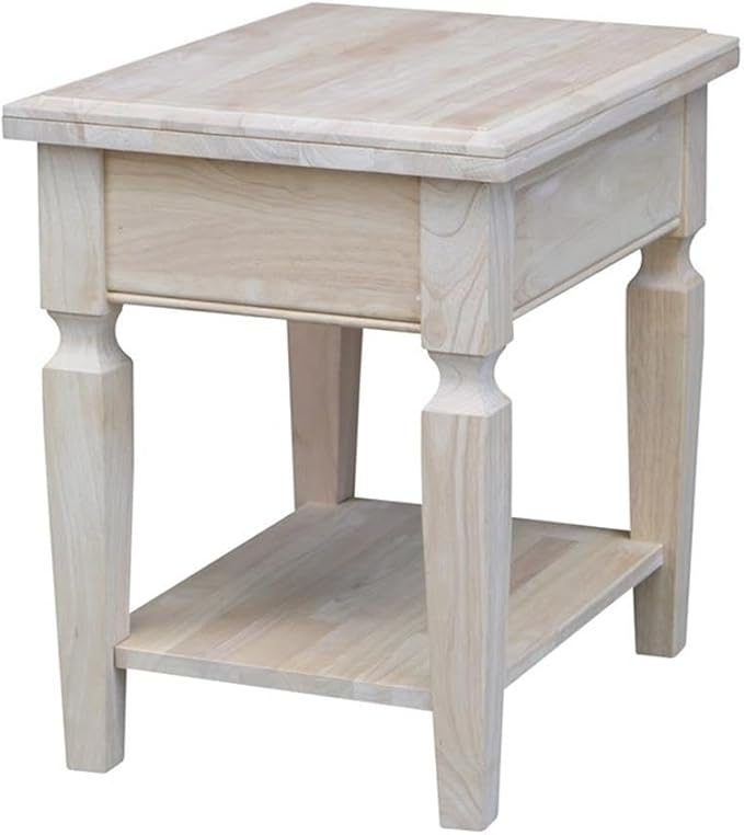 IC INTERNATIONAL CONCEPTS Vista End Table Unfinished