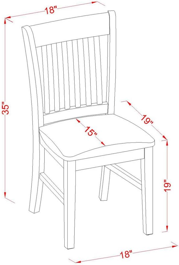 East West Furniture ANNO3-MAH-C 3 Piece Kitchen Table & Chairs Set Contains a Round Dining Room Table with Pedestal and 2 Linen Fabric Dining Room Chairs, 36x36 Inch, Mahogany