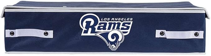 Franklin Sports NFL Under Bed Storage Bins - Folding Organizer Containers - NFL Team Office, Bedroom + Living Room Décor
