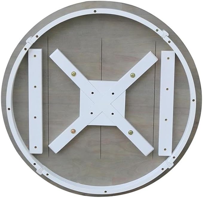 IC INTERNATIONAL CONCEPTS 36" Round Solid Wood Gray Table-Dining Height