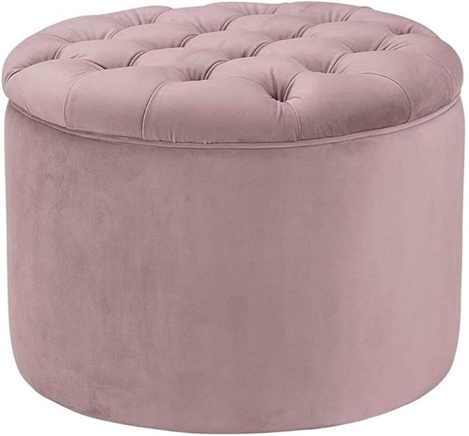 Tov Furniture Queen Mauve Velvet Storage Ottoman