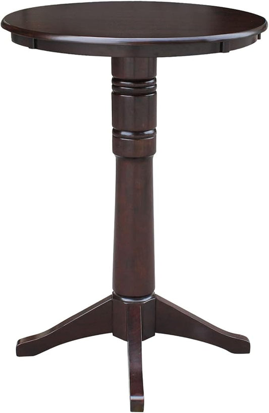 IC INTERNATIONAL CONCEPTS 30" Round Top Pedestal Table - 41.9" H