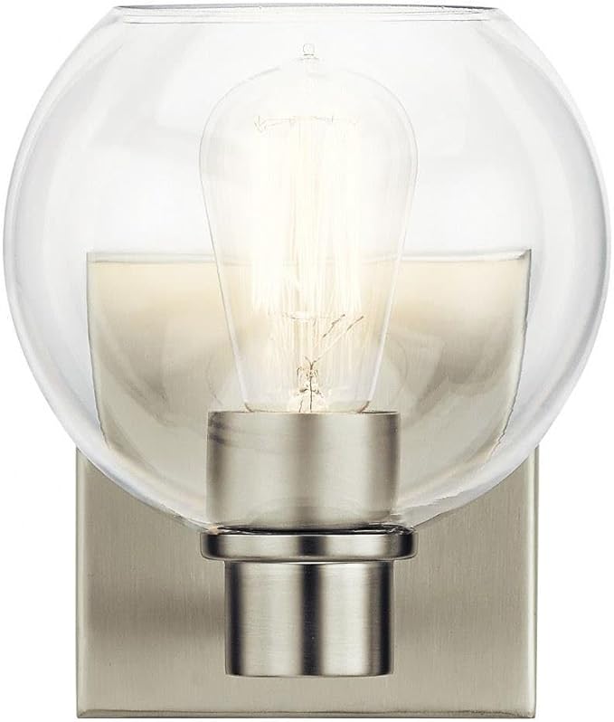 Kichler Lighting 45892NI One Light Wall Sconce from The Harmony Collection, Brushed Nickel