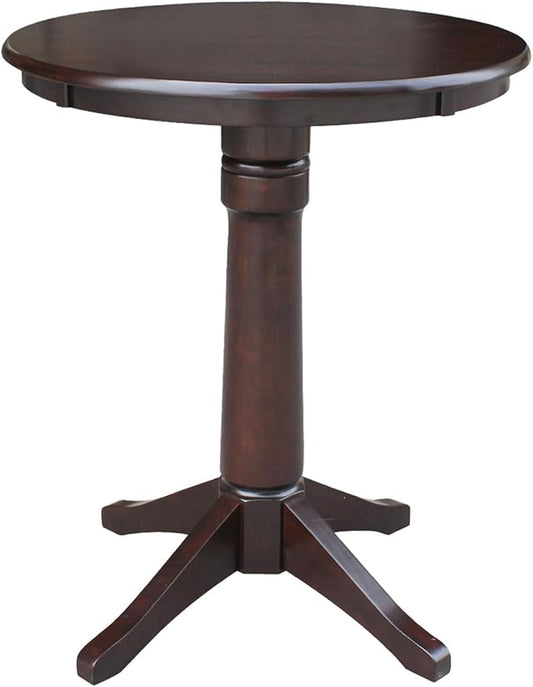 IC INTERNATIONAL CONCEPTS 30" Round Top Pedestal Table - 35.9" H